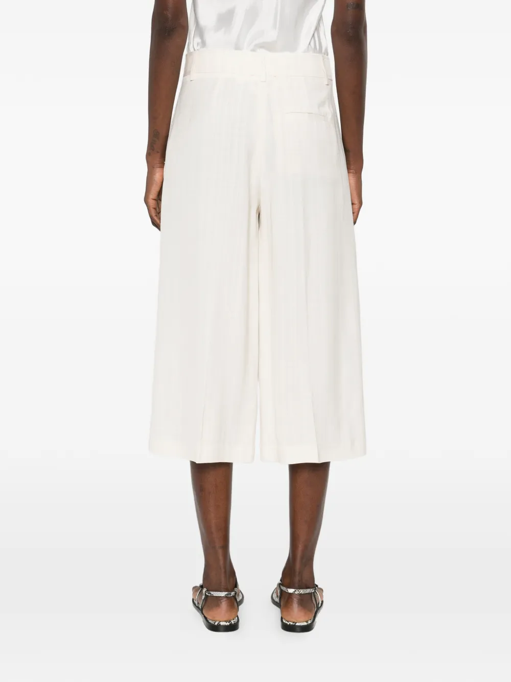 Forte Cropped broek Beige