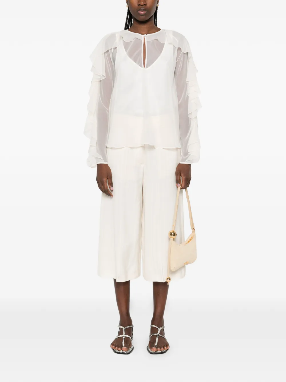 Forte Forte ruffled blouse - Beige