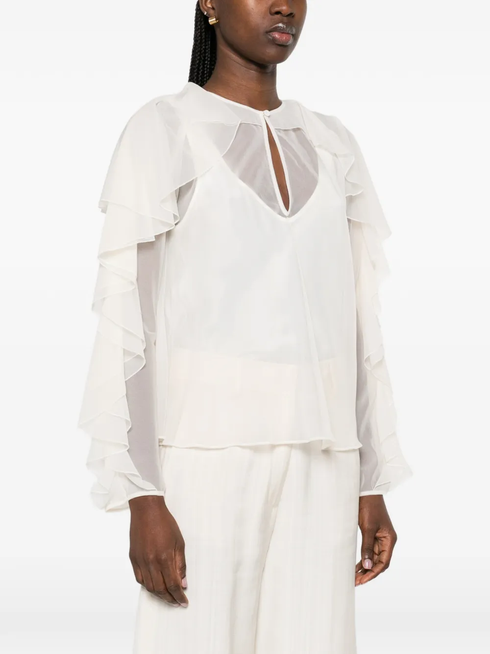  Forte Forte Ruffled Blouse - Neutrals 