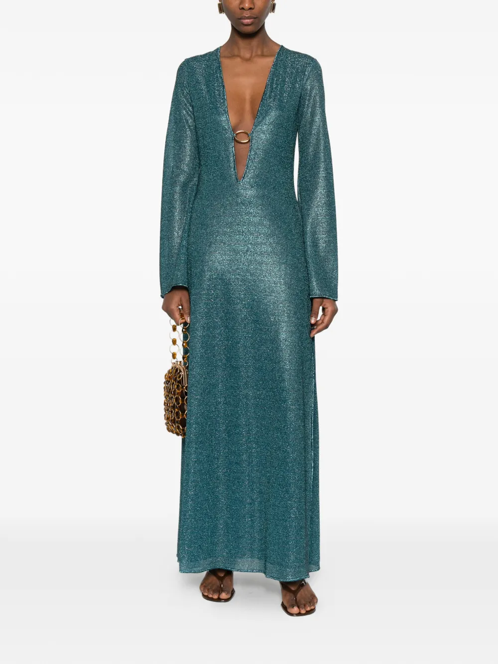  Oséree Ring Cut-out Dress - Green 