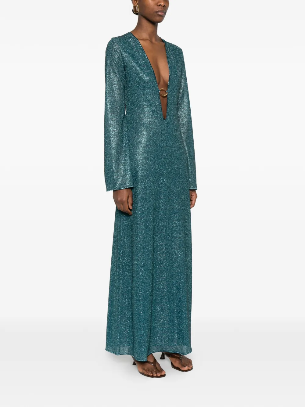  Oséree Ring Cut-out Dress - Green 