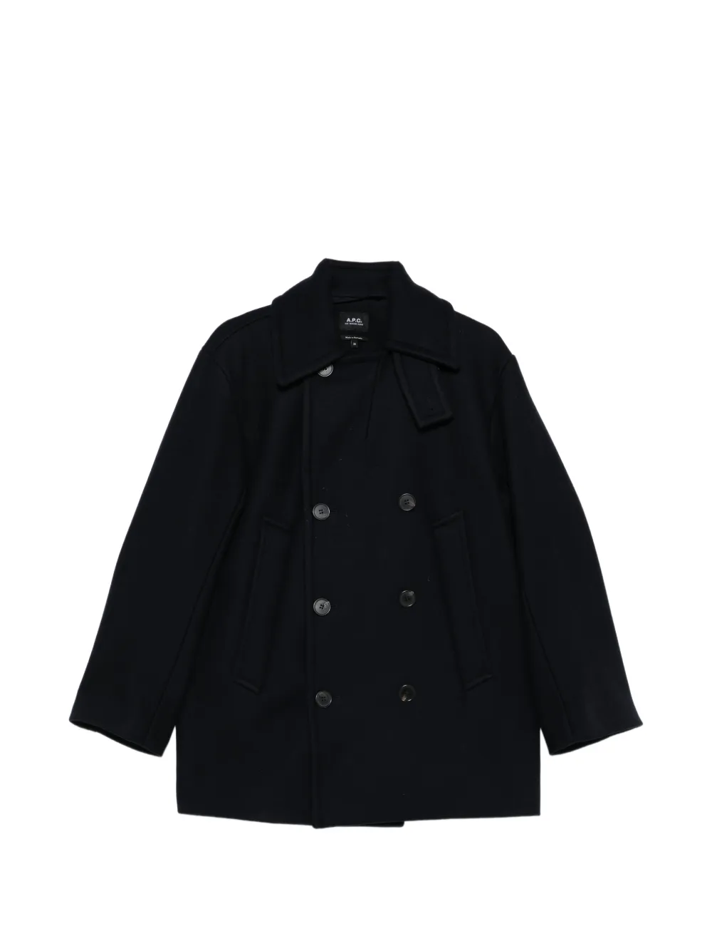 A.P.C. buttoned coat - Blu