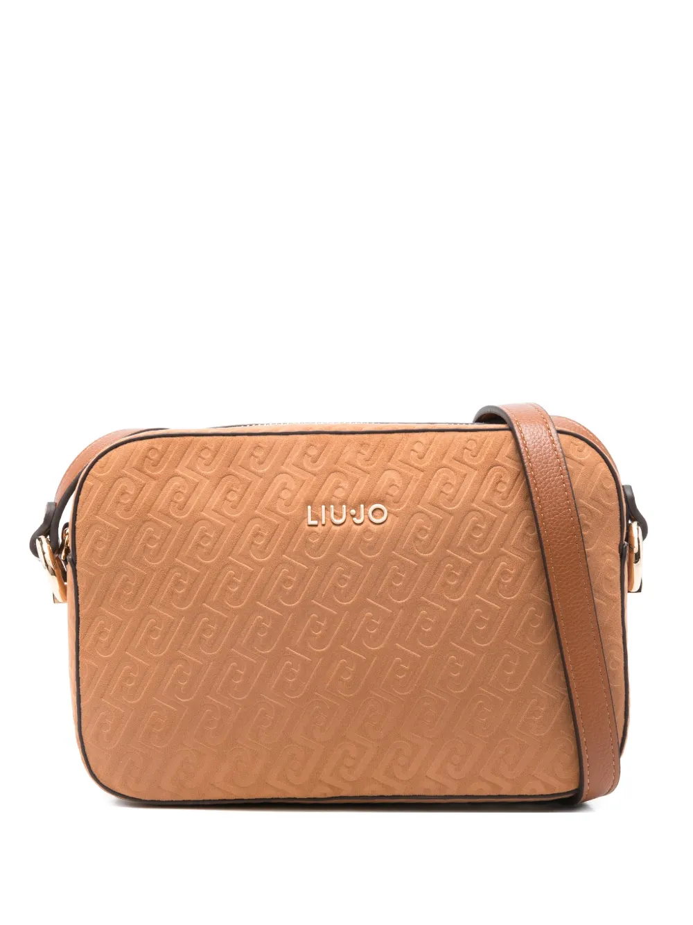 LIU JO logo-debossed cross body bag - Marrone
