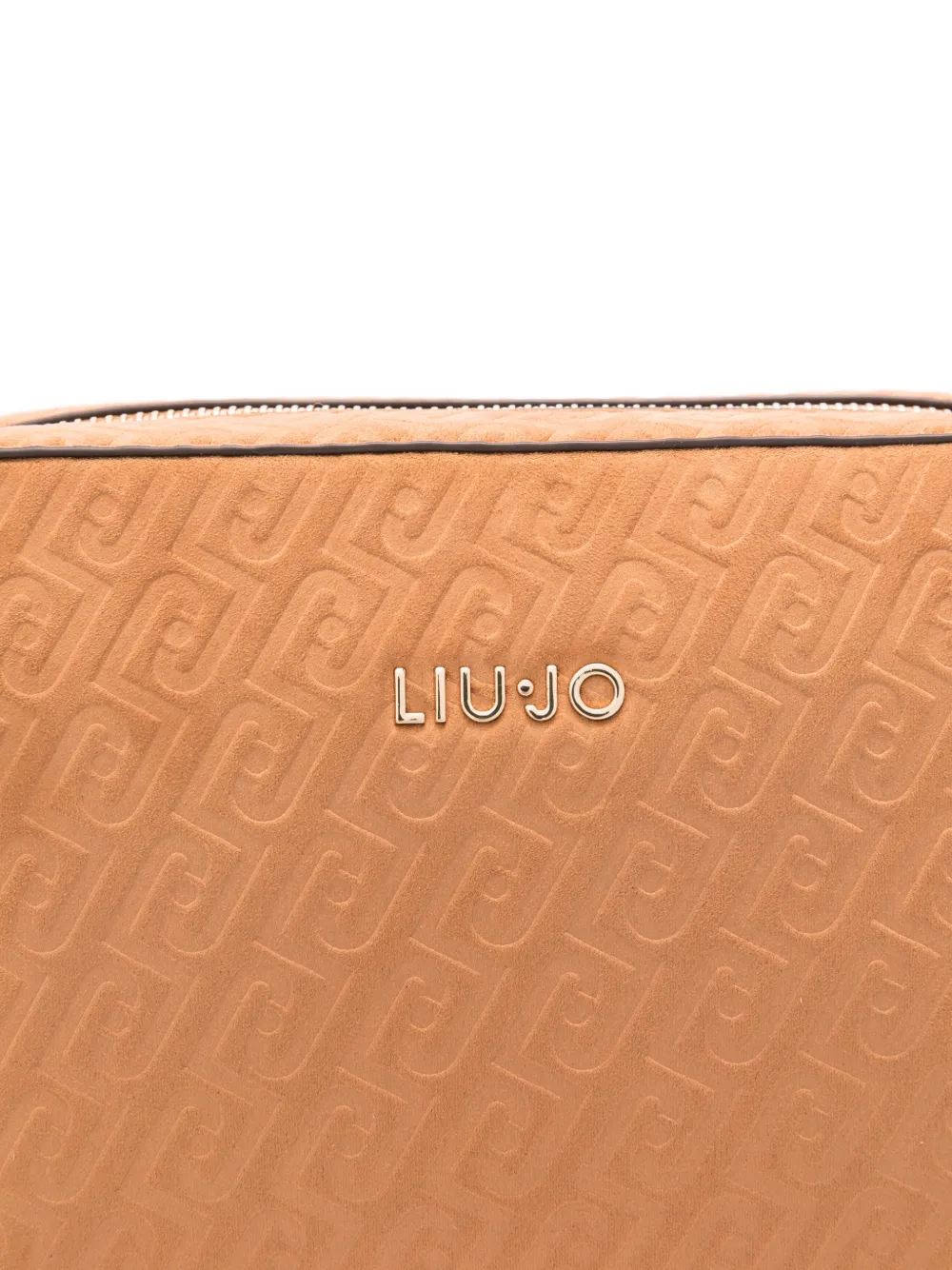 LIU JO Crossbodytas met logo-reliëf Bruin