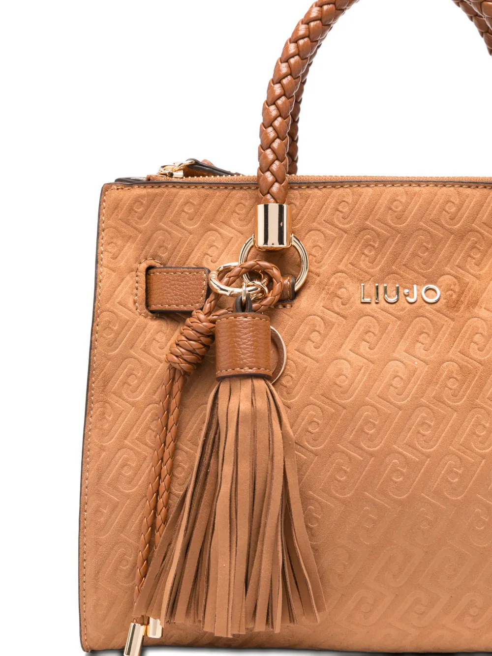  Liu Jo Small Braided-handle Tote Bag - Brown 