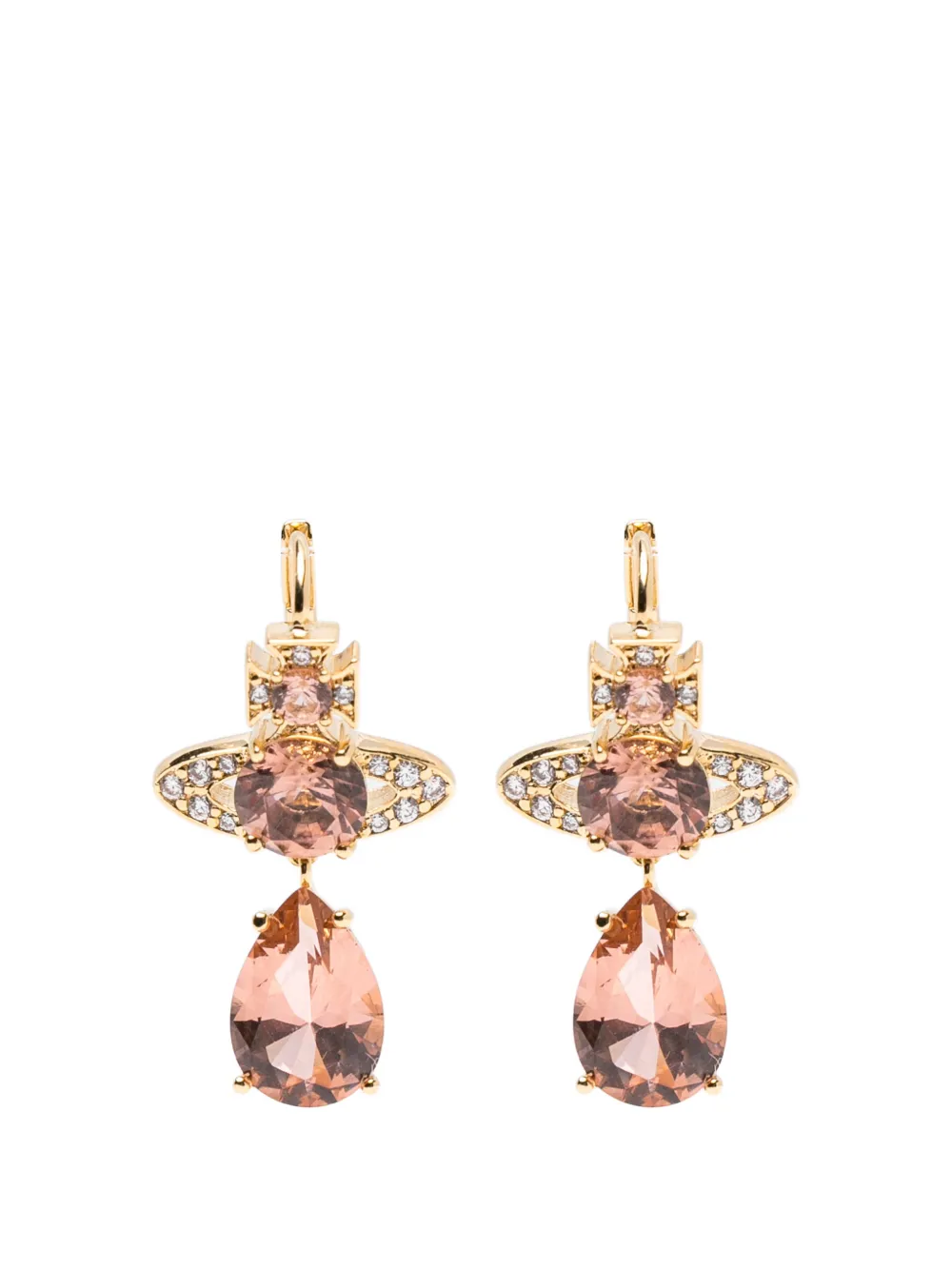 Vivienne Westwood Ismene Orb crystal-embellished earrings - Oro