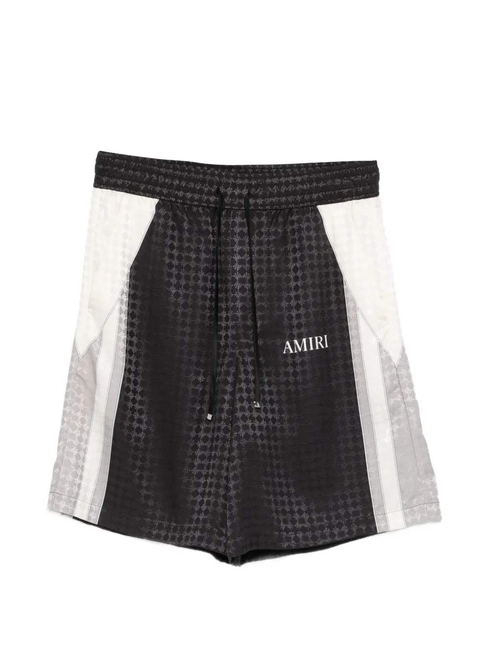 AMIRI Ma Quad drawstring patterned shorts – Black