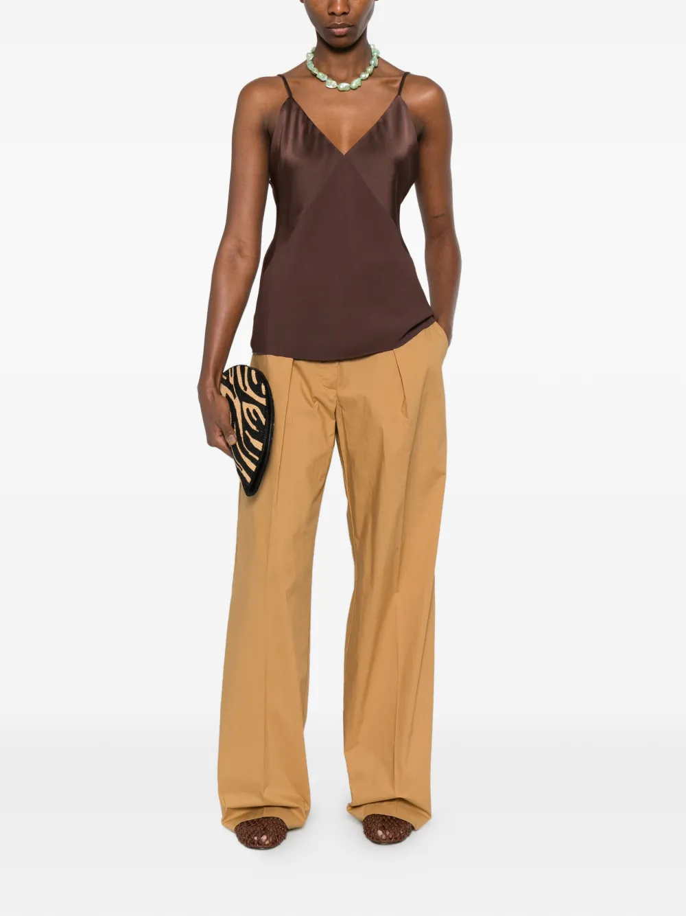  Forte Forte V-neck Top - Brown 