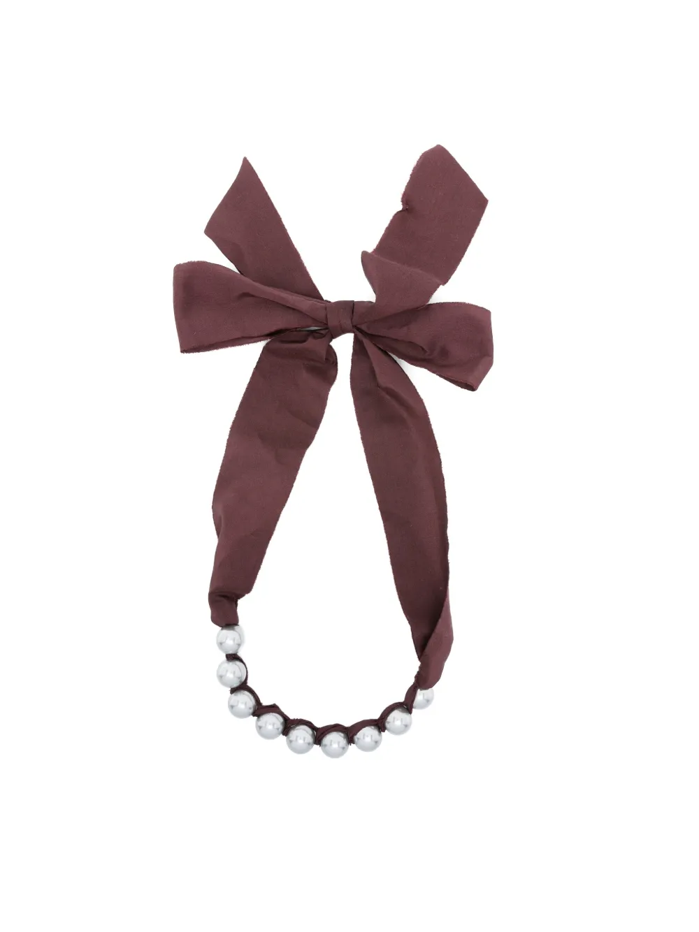 Forte Forte pearl bow necklace - Argento