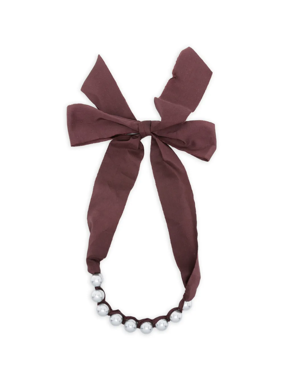 Forte Forte pearl bow necklace - Argento