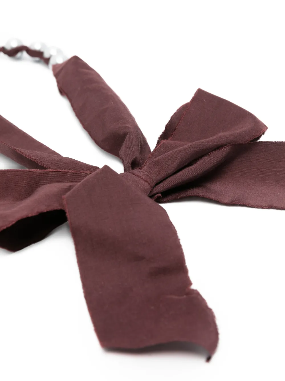  Forte Forte Pearl Bow Necklace - Silver 