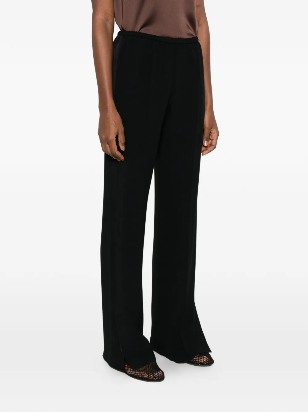Forte Broek met split Zwart