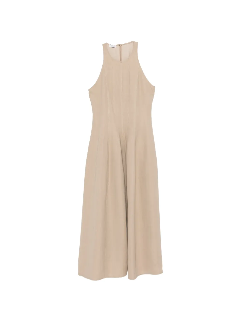 Brunello Cucinelli sleeveless panelled midi dress - Toni neutri