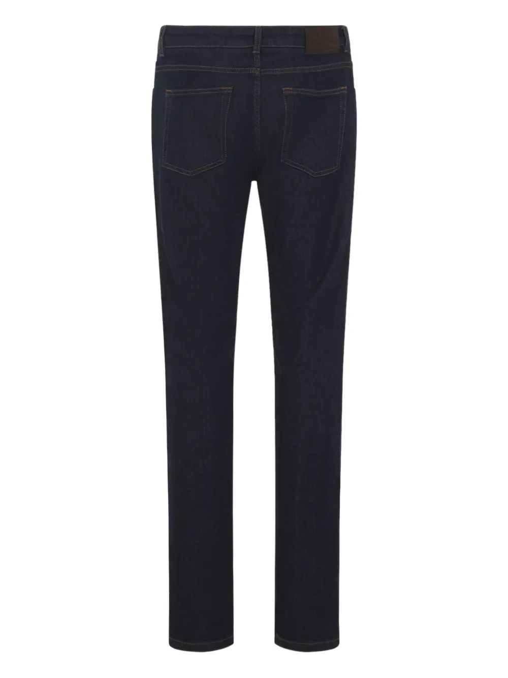 ETRO logo-embroidery five-pockets jeans - Blauw