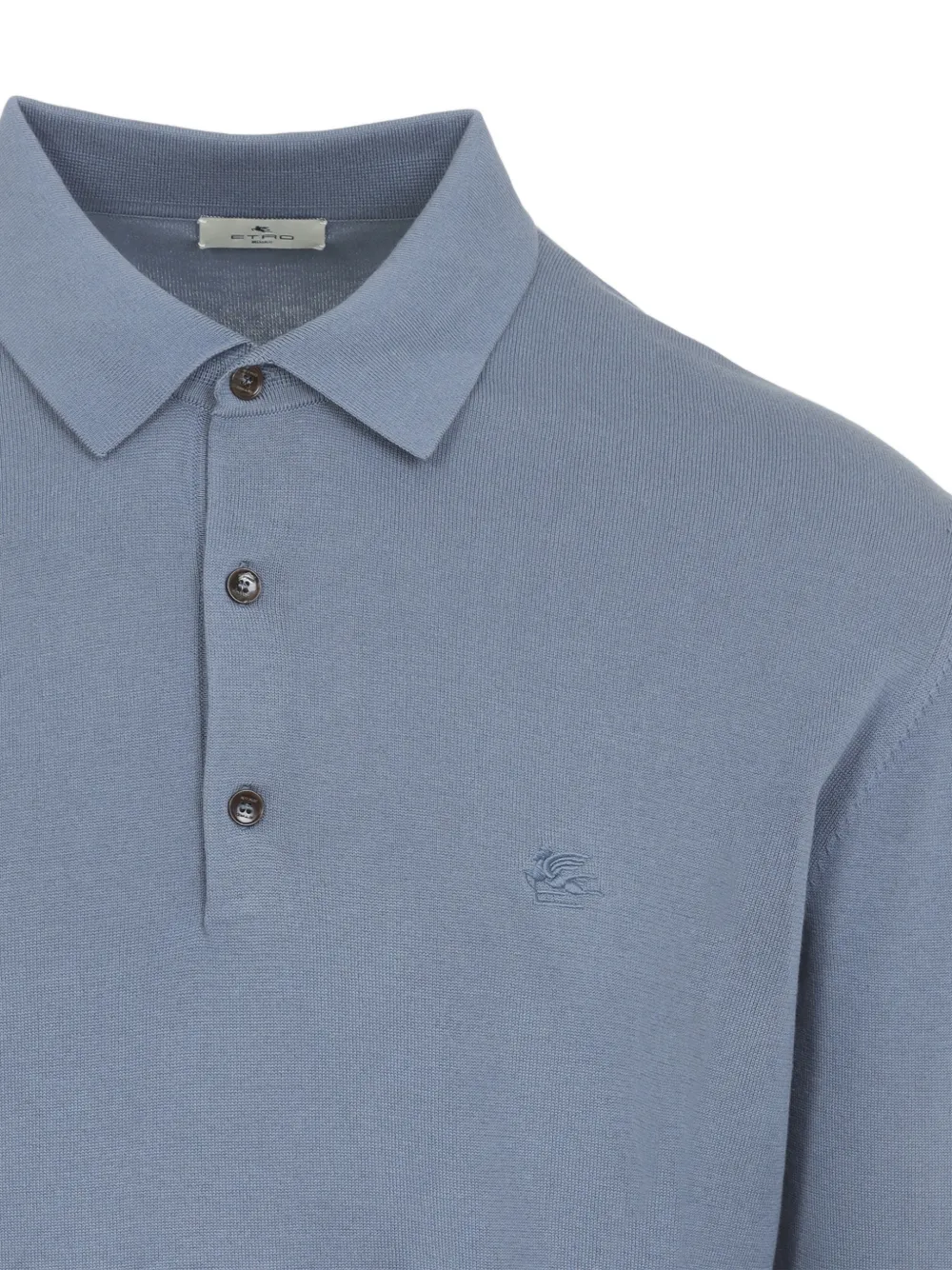  Etro Polo Con Botones - Azul 