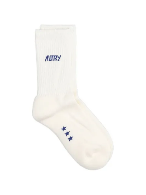 Autry calcetines de canalé con logo