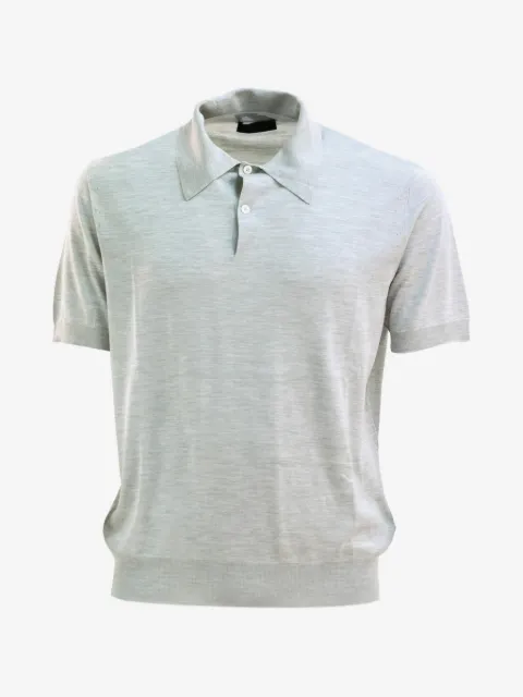 Prada silk polo shirt