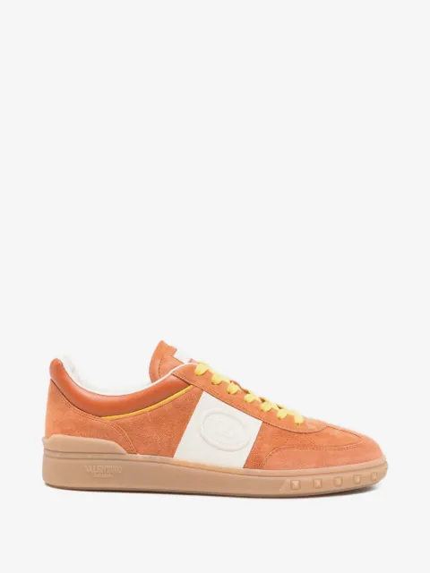 Valentino Garavani Upvillage low top trainer in split leather and calfskin nappa leather