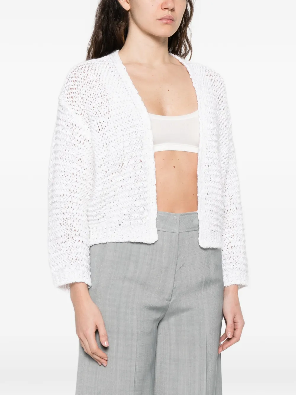 Forte Forte Open-front Knitted Cardigan - White 