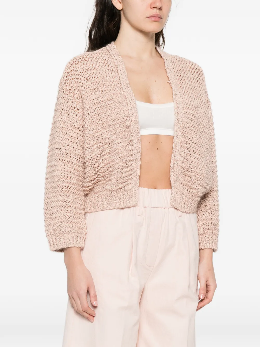 Forte Jack met open voorkant Beige