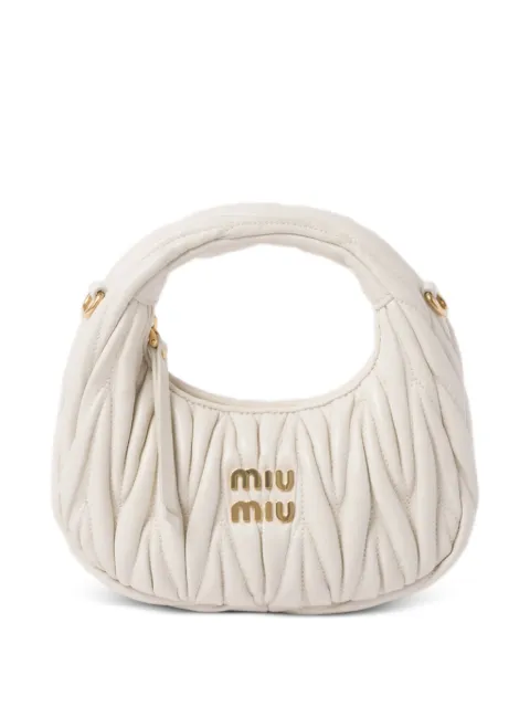 Miu Miu Wander matelassé leather mini bag
