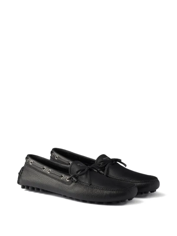 PRADA プラダ driving shoes ロゴ ブラック 36 33254646_63831061_600.jpg