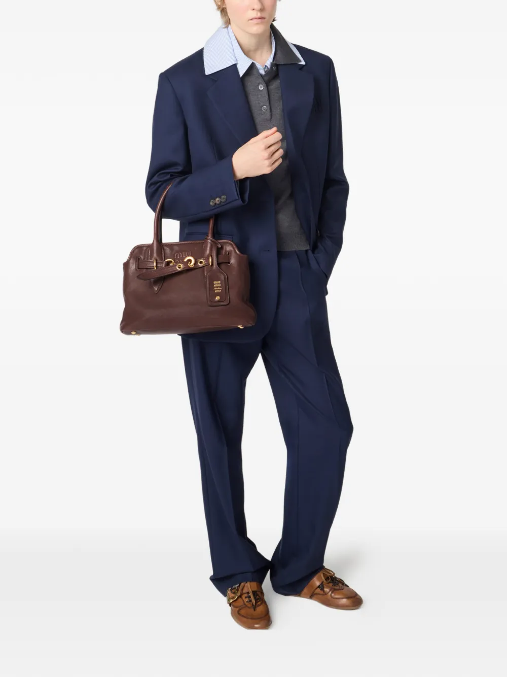 Miu Aventure leren shopper Bruin
