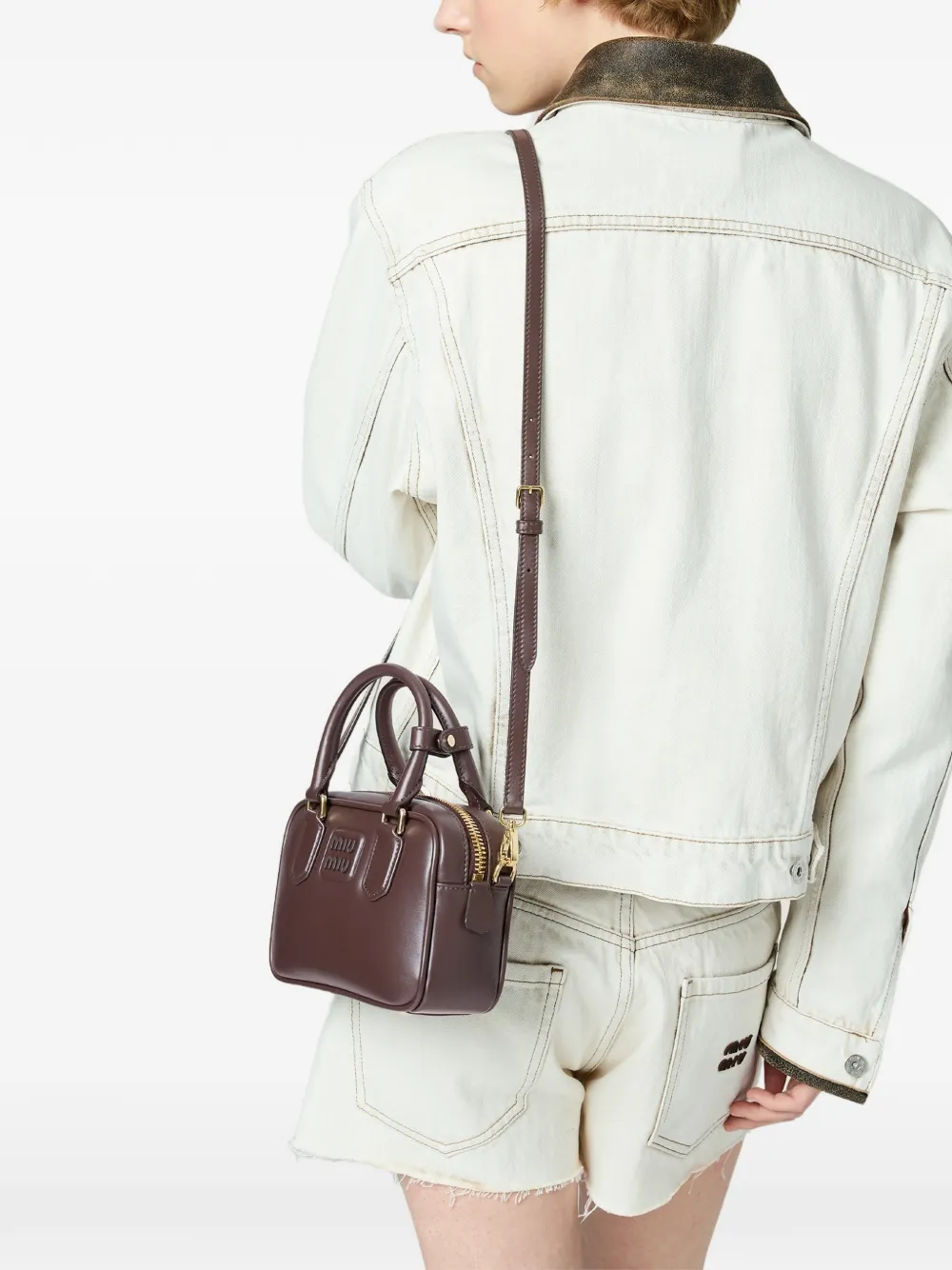 Miu Arcadie shopper Bruin