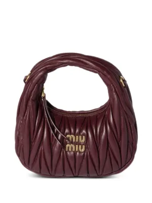 Miu Miu ワンダー マテラッセ ショルダーバッグ | レッド | FARFETCH JP