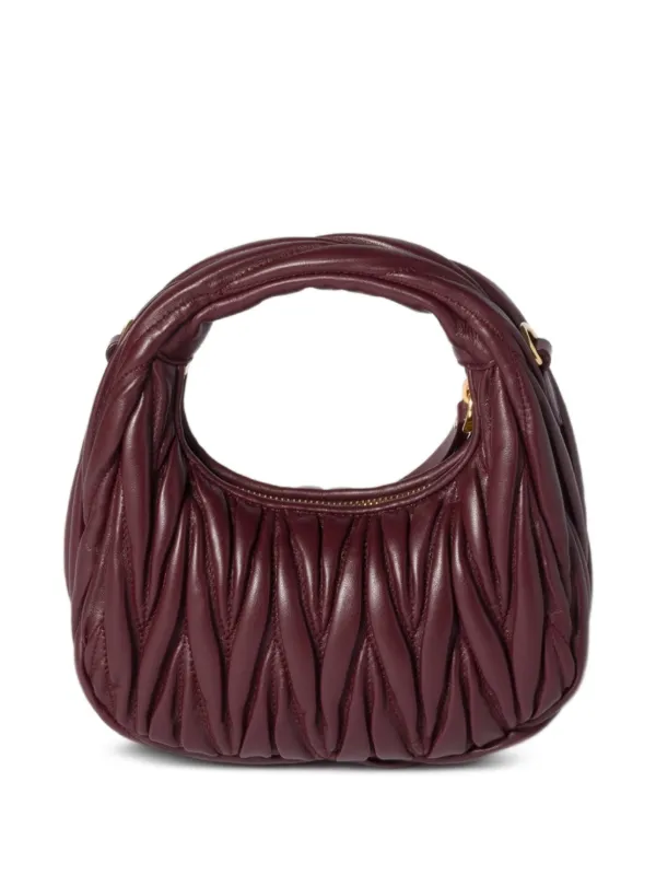 Miu Miu Wander Matelassé Leather mini-bag | Red | FARFETCH CH