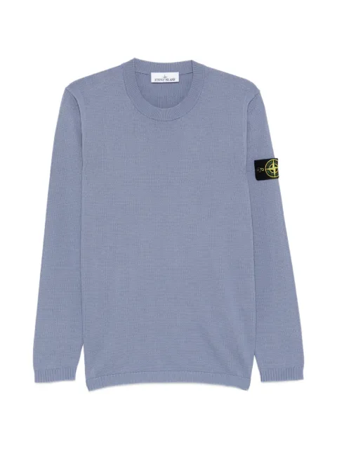 Stone Island patch crew-neck sweater