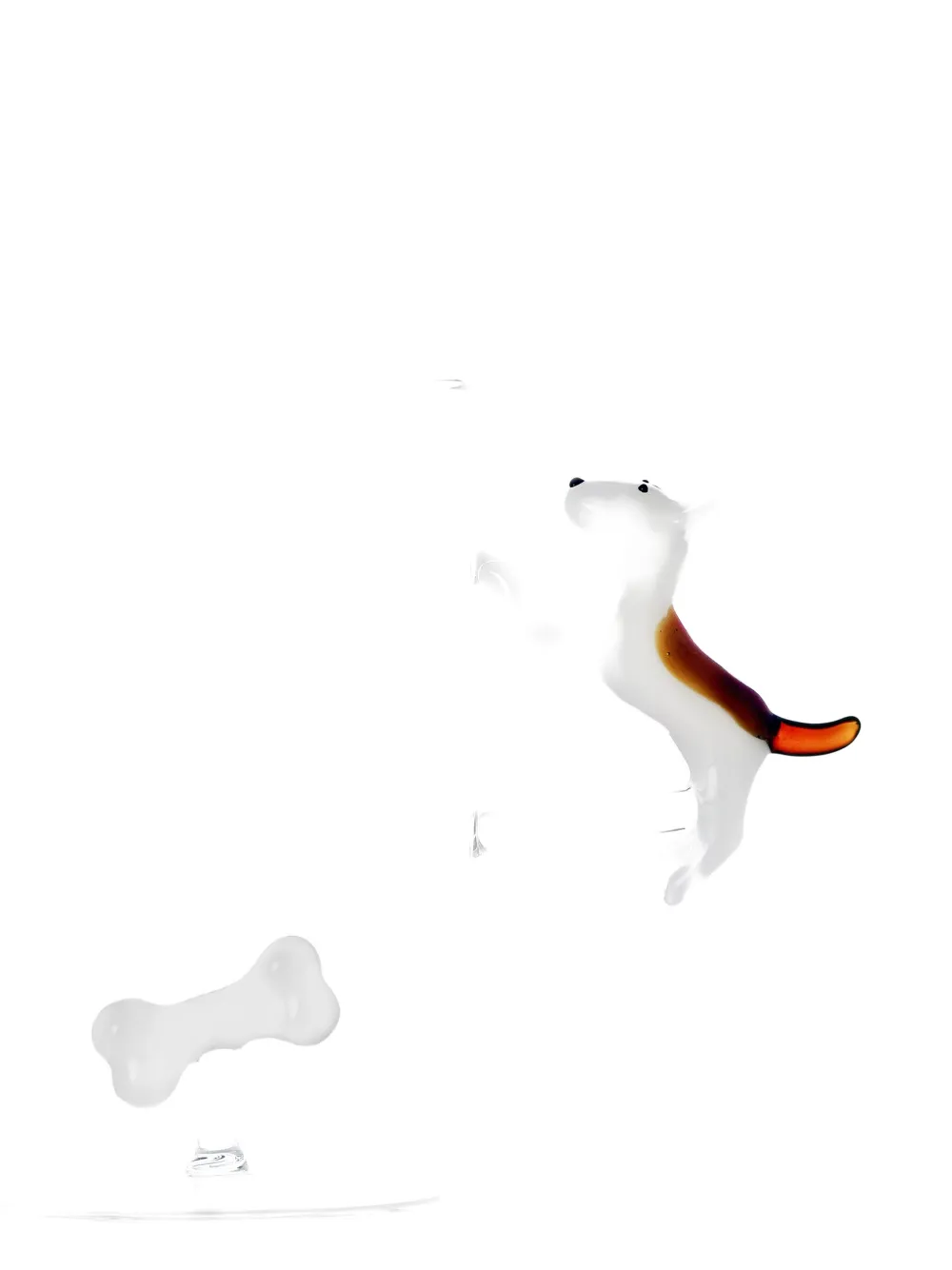 Ichendorf Milano bull terrier bone-detail mug - Bianco