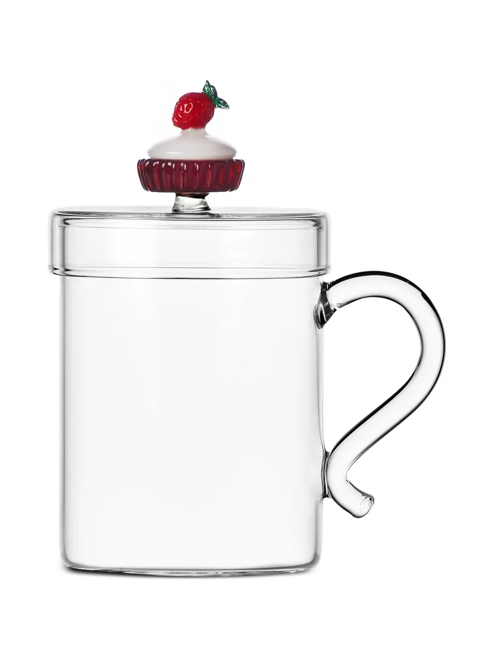 Ichendorf Milano strawberry cake-detail mug - Weiß