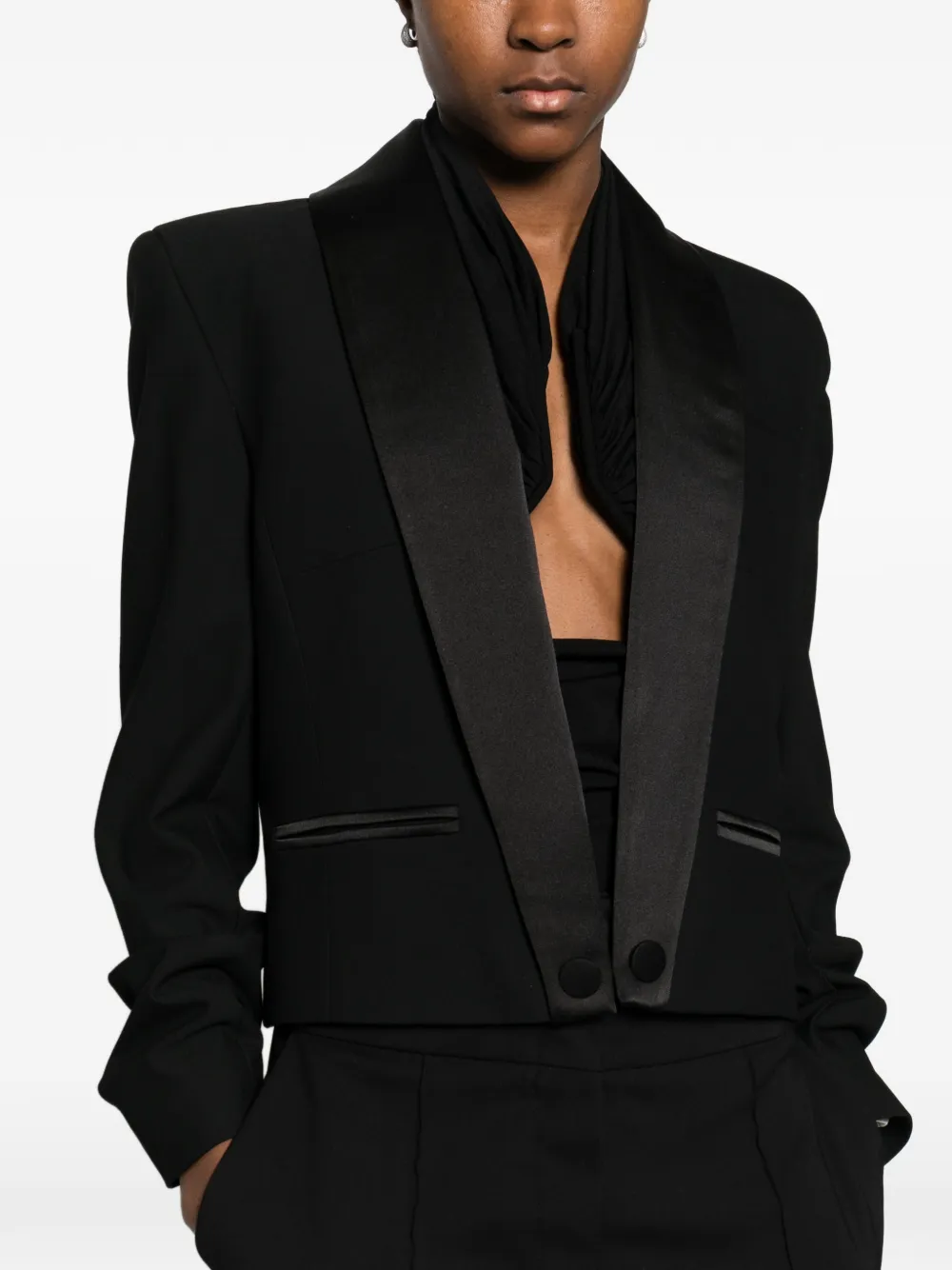 MITILIANE COUTURE Cropped jack Zwart