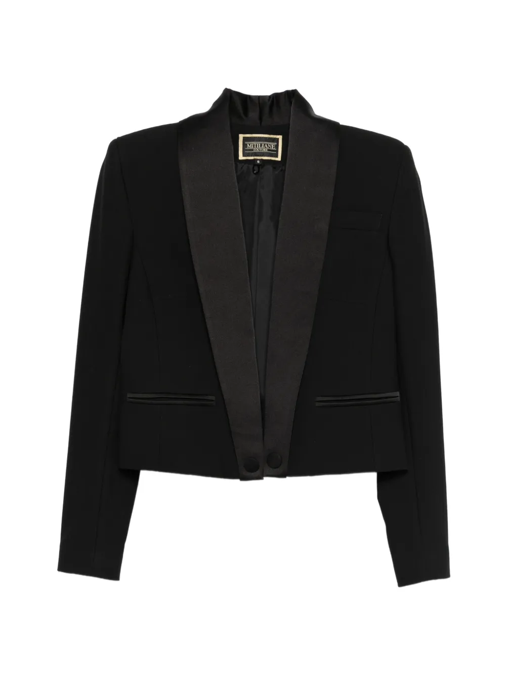 MITILIANE COUTURE Giacca smoking corta - Nero