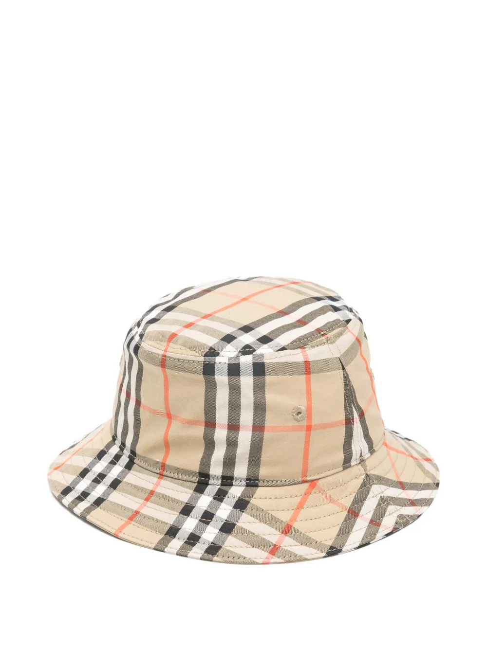 Burberry Kids check-pattern sun hat - Toni neutri