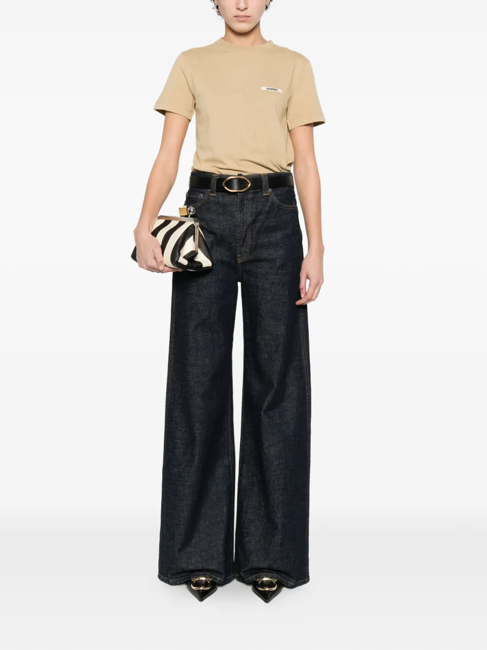  Jacquemus Gros Grain T-shirt - Neutrals 