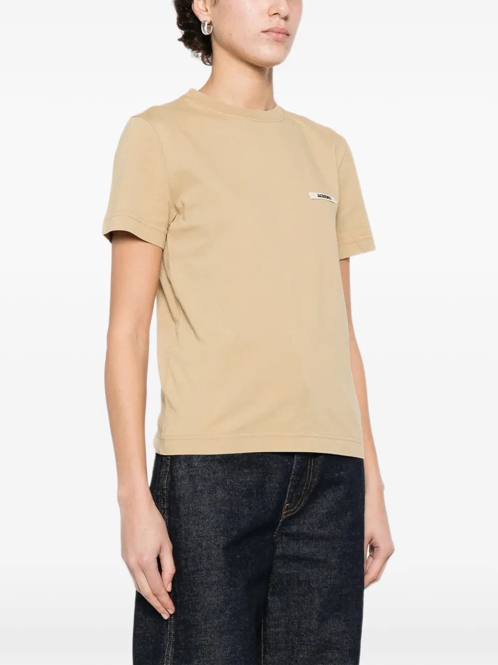  Jacquemus Gros Grain T-shirt - Neutrals 