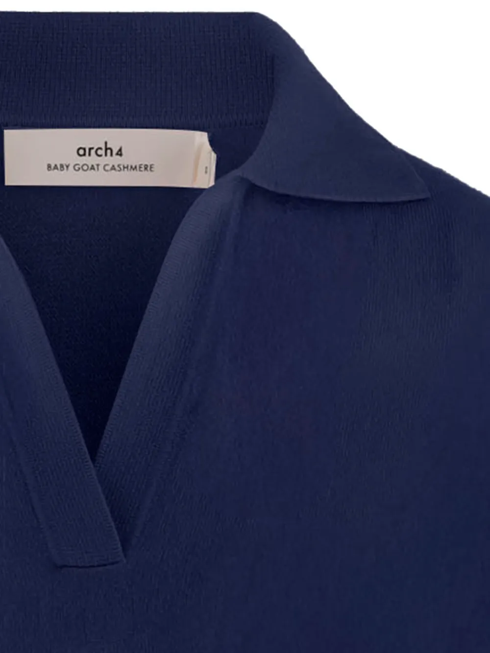  Arch4 V-neck Polo-collar Sweater - Blue 