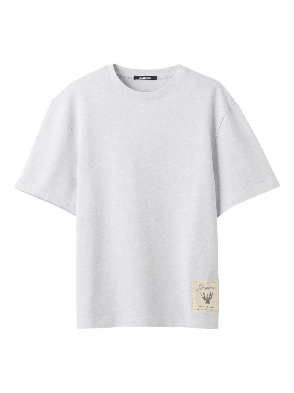 Jacquemus embroidered-logo T-shirt - Grigio