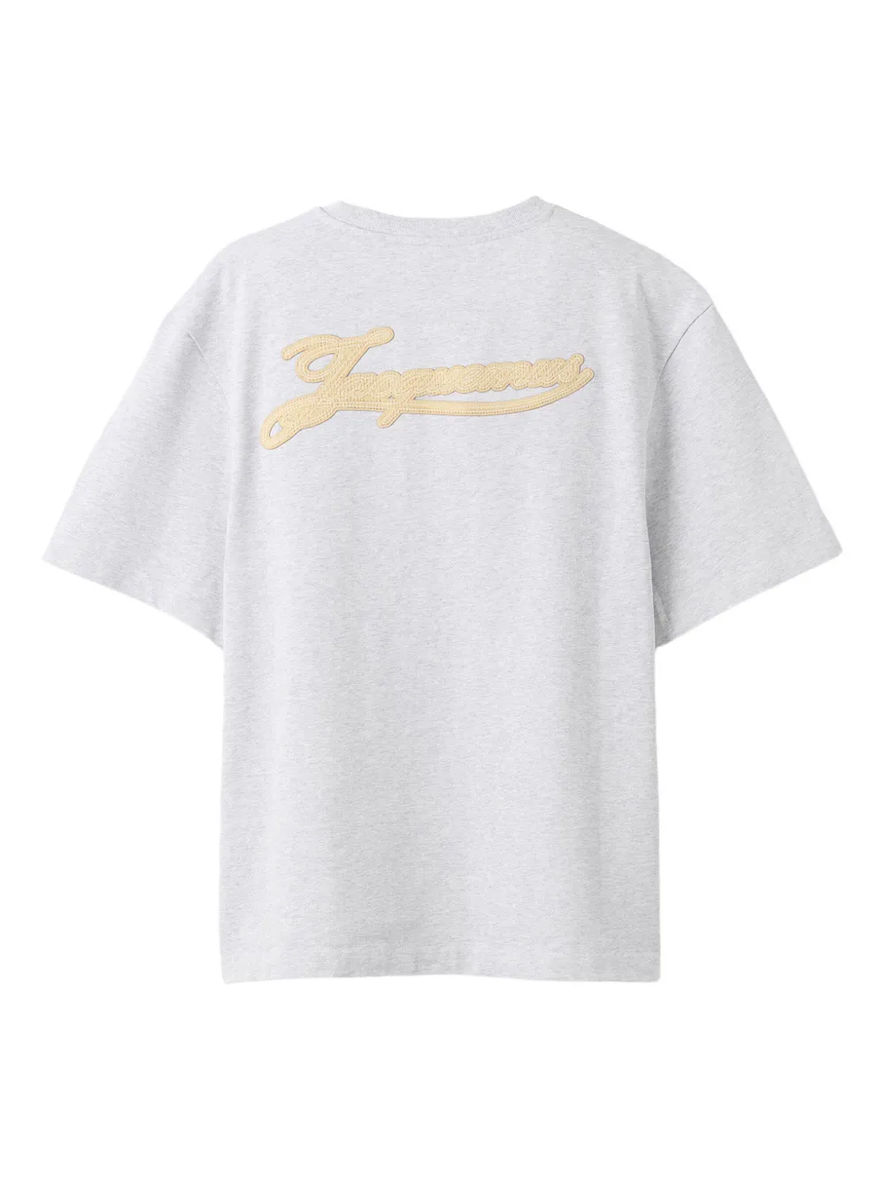  Jacquemus Embroidered-logo T-shirt - Grey 