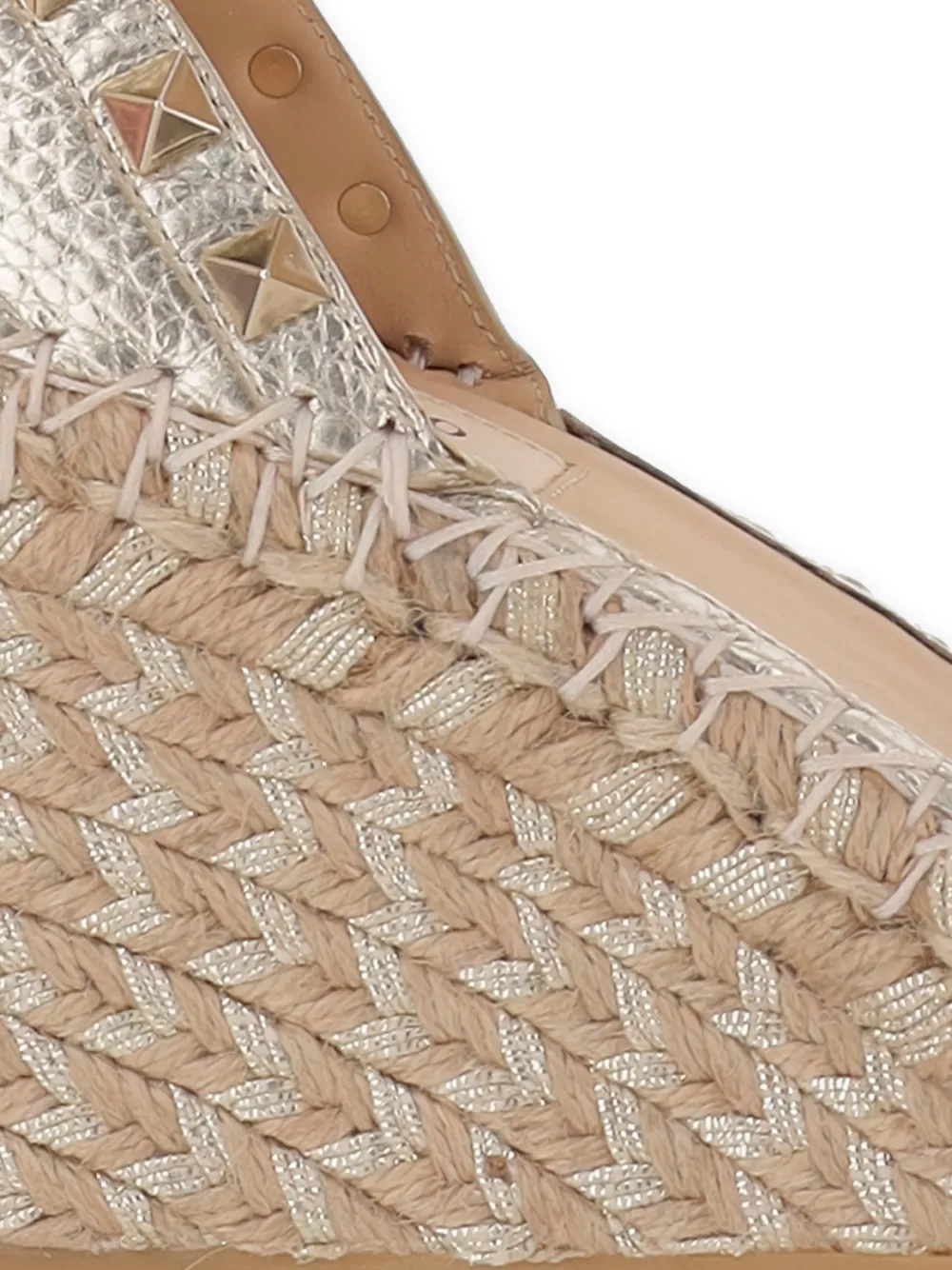Valentino Garavani Rockstud espadrilles Goud