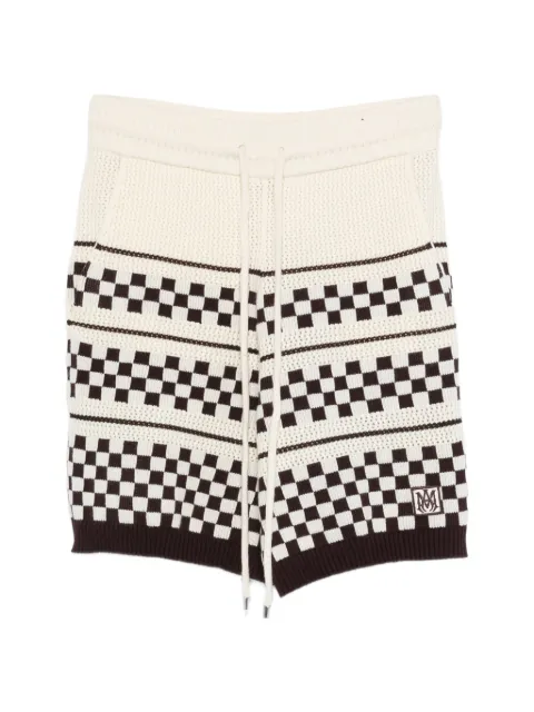 AMIRI check drawstring shorts