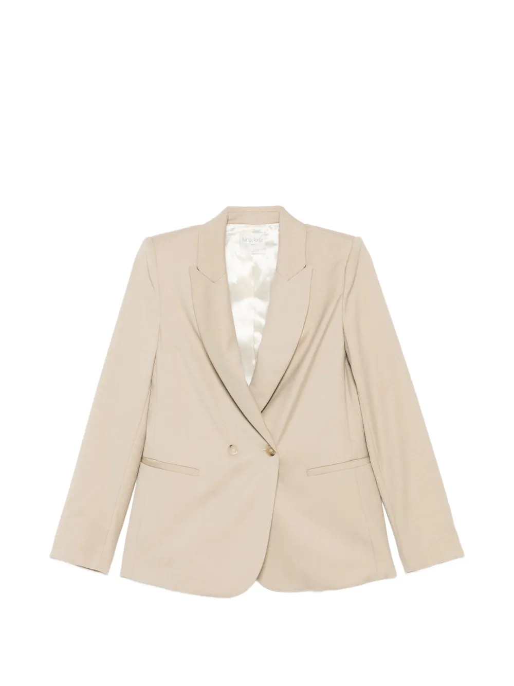 Forte Forte double-breasted jacket - Toni neutri