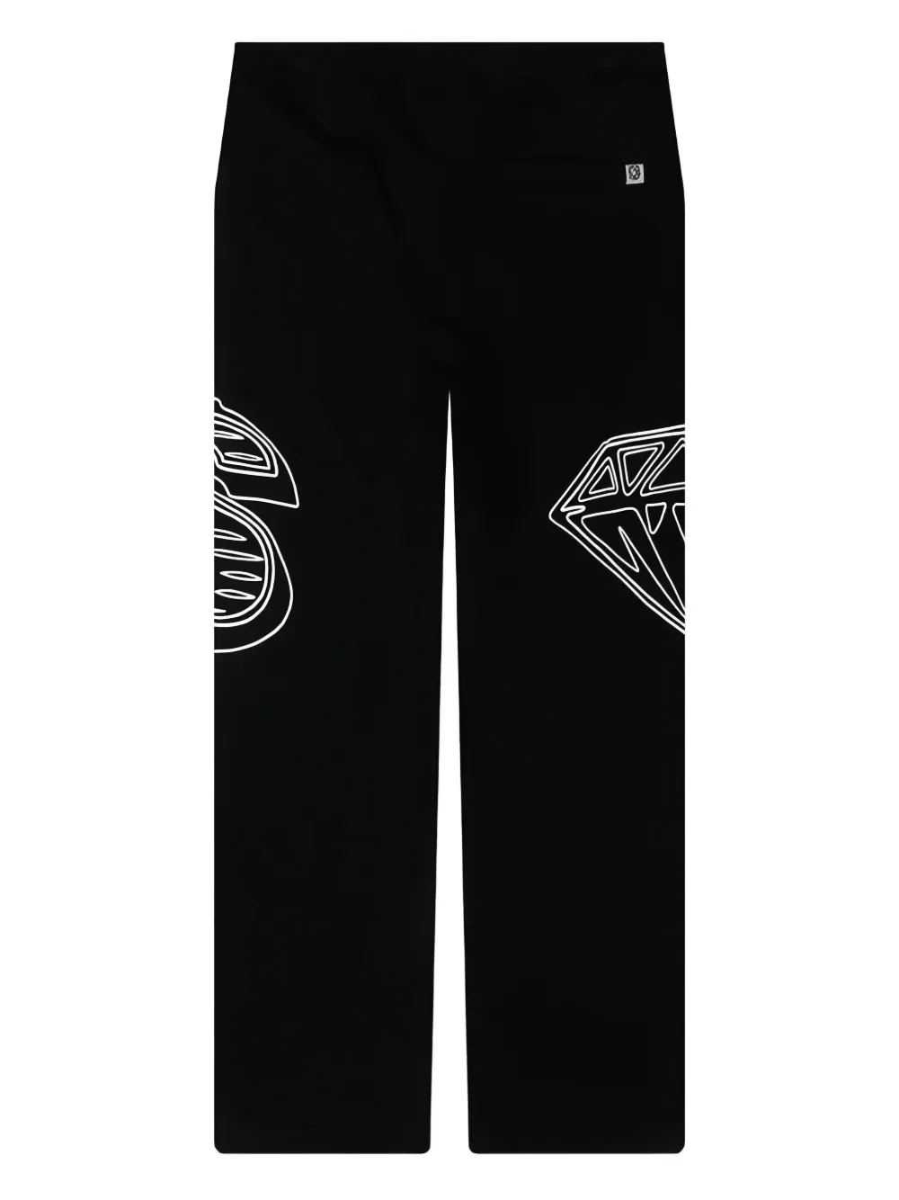 Billionaire Boys Club dollar diamond print track pants - Zwart