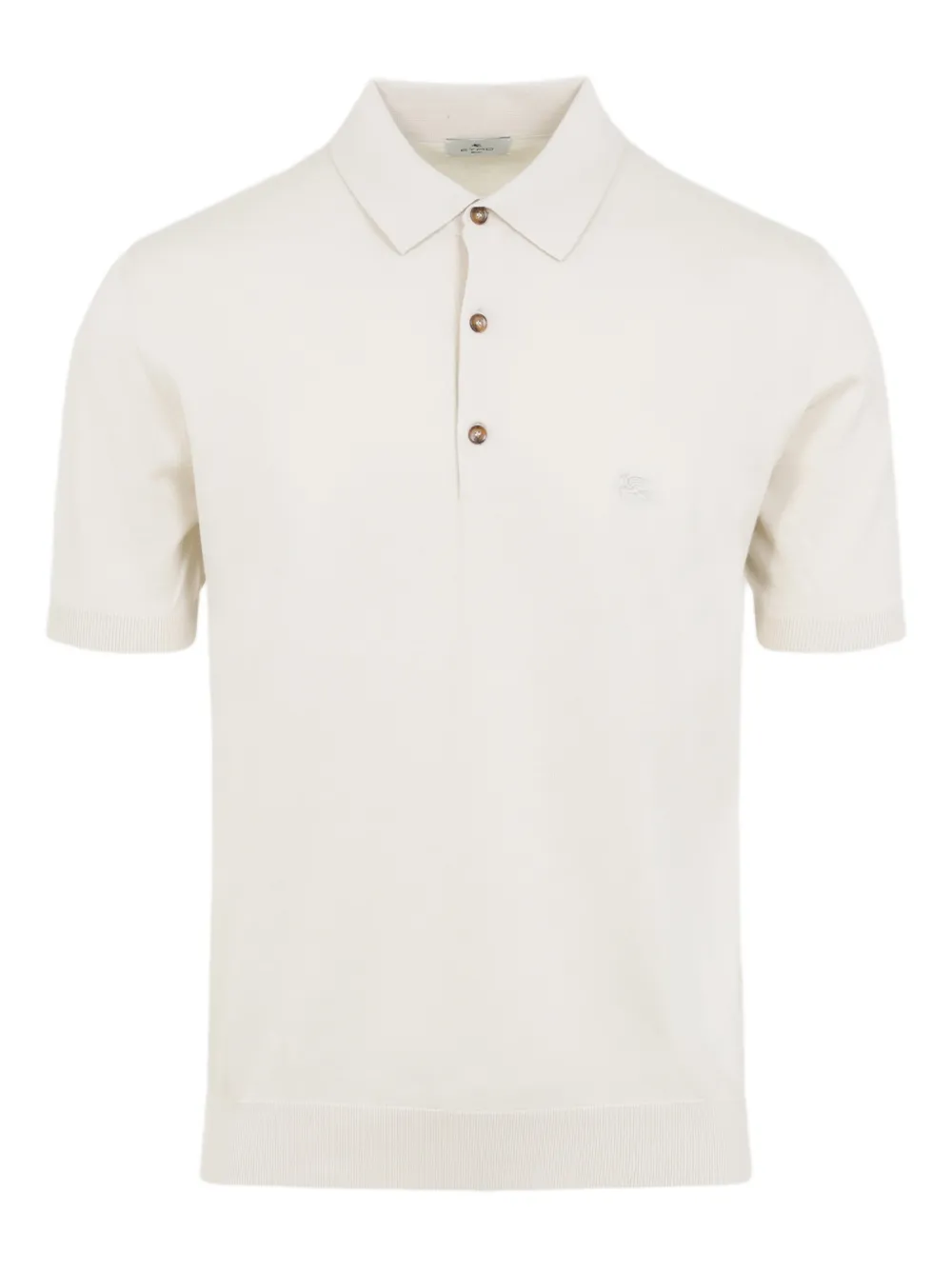 ETRO buttoned short-sleeve polo shirt - Toni neutri