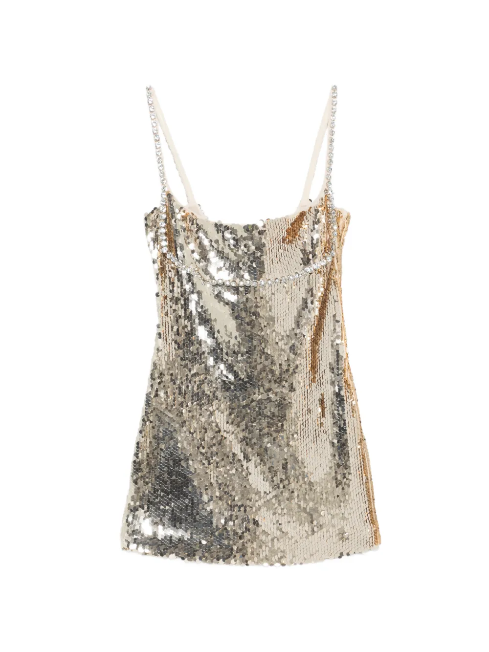 Retrofete sequin strap dress - Oro