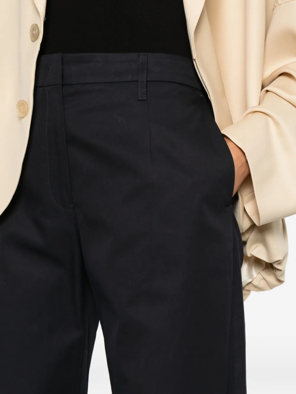 Jil Sander Straight broek Blauw