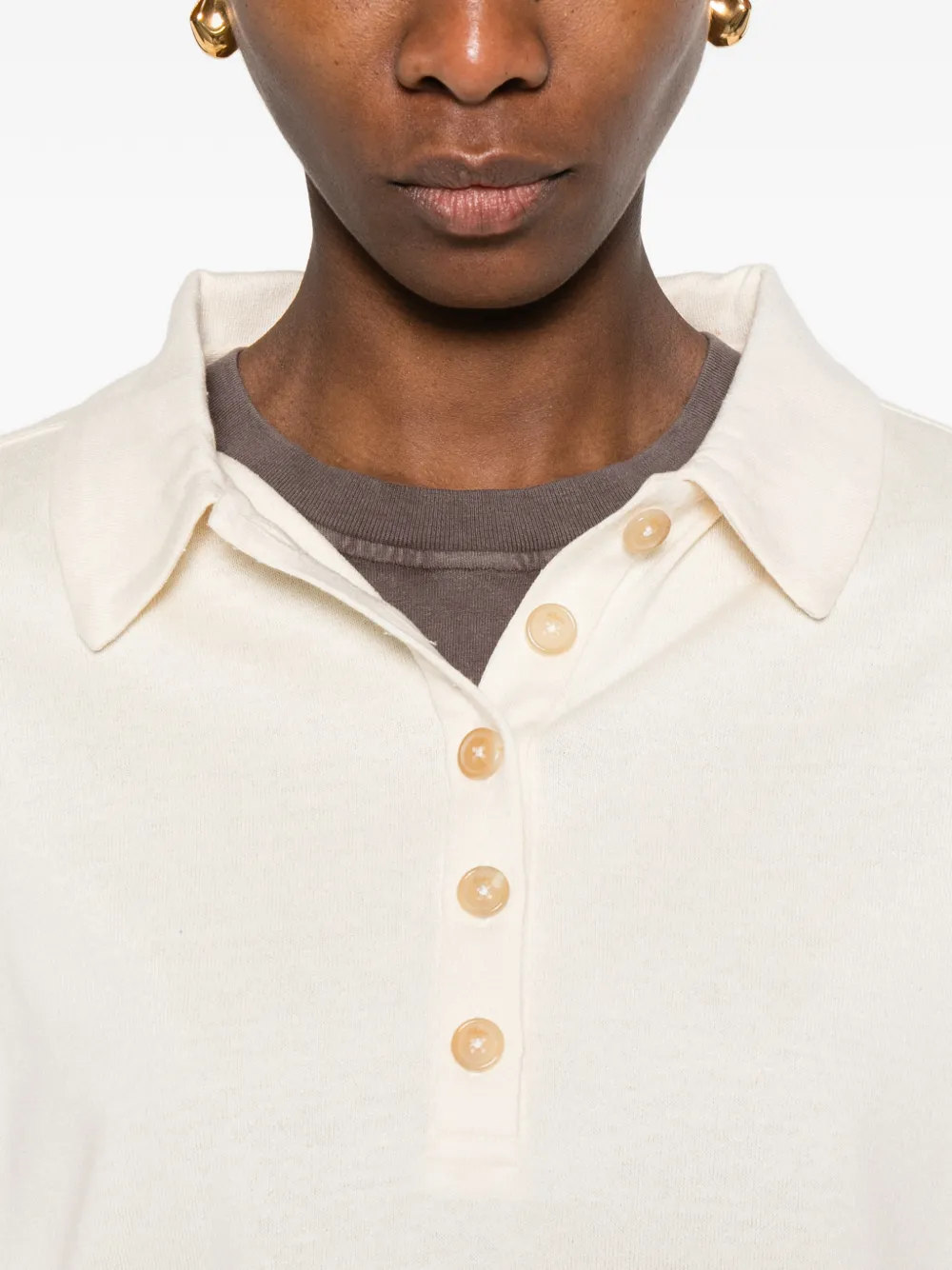 KHAITE Faithful polotop Beige