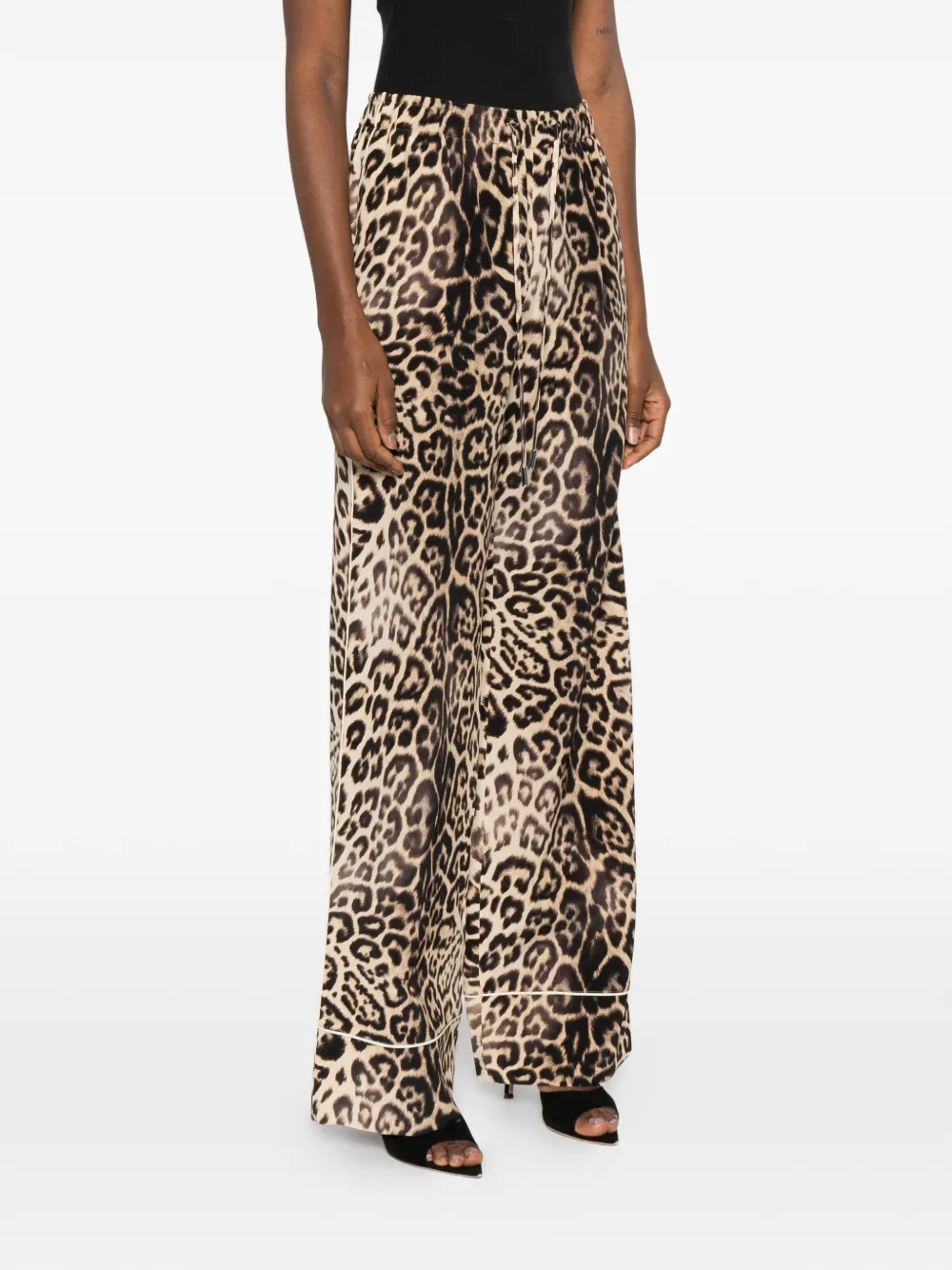 Ermanno Scervino Broek met luipaardprint Bruin
